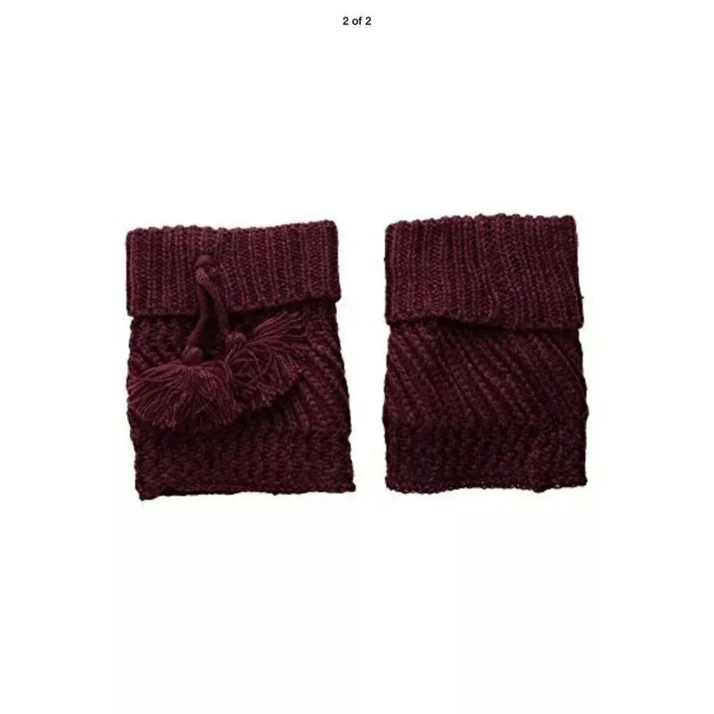 Steve Madden Burgundy Boot Cuffs Nwt